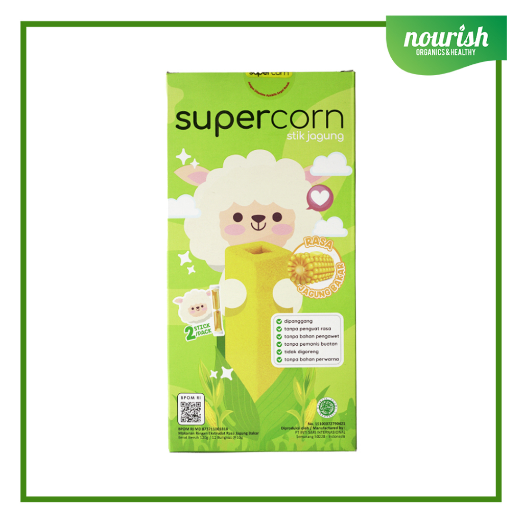 

Supercorn Stik Jagung Non MSG Rasa Jagung Bakar 120g ( 1box )-JktBar