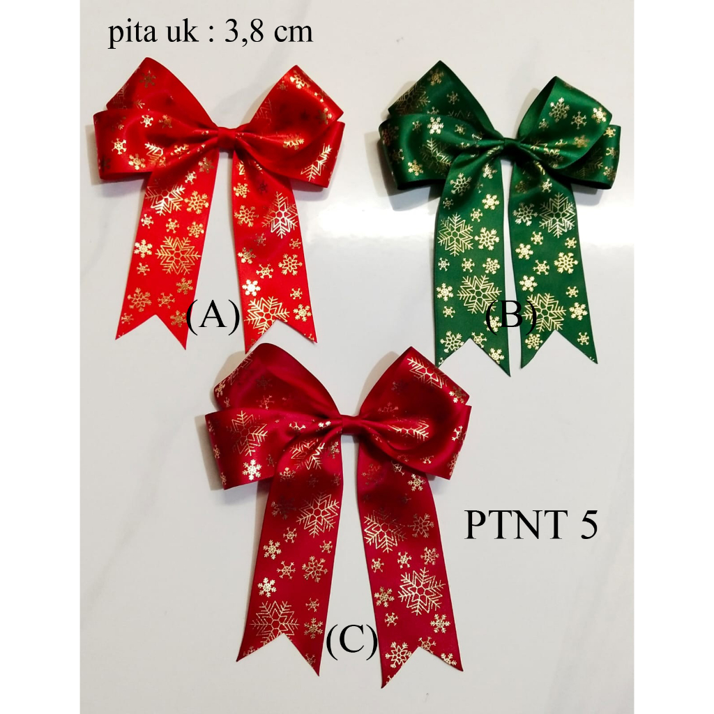 

(1 pcs) Pita Natal | Pita Parcel | Pita Hampers | PTNT 5 | Toko Bahan Craft | Ikeya Pusat Pita
