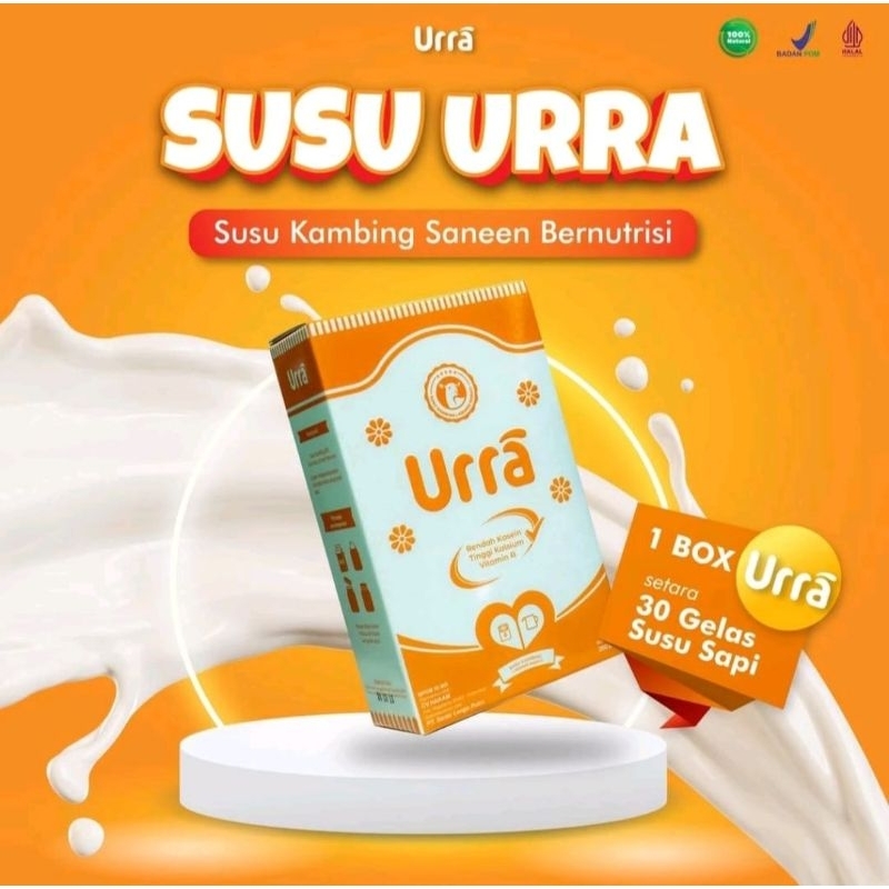 

Susu URRA - Susu Kambing Etawa Saneen Eropa Premium Menambah Berat Badan dan Tinggi Anak isi 200 gram Bisa COD Bisa Gojek