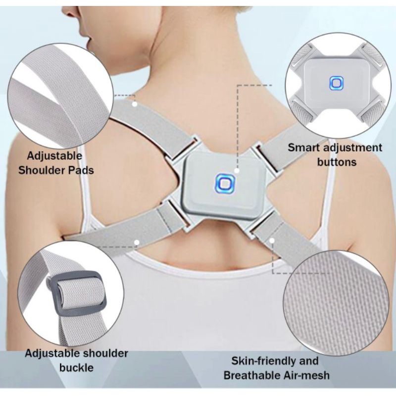 ALARM PENYANGGA PUNGGUNG ANAK DAN DEWASA RECHARGER Korektor Posture Corrector Terapi  Pria Wanita An