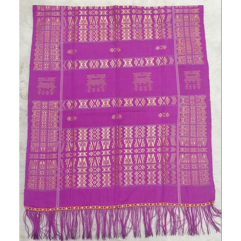 Uis nipes Full Sutra Ori Rumah Adat benang Kristal warna Pink