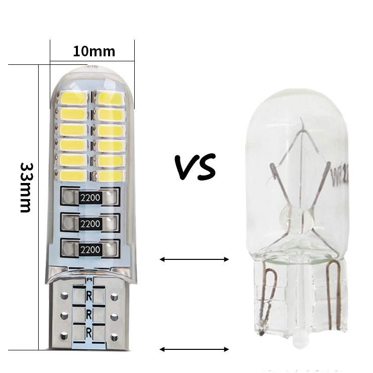 Lampu Mobil Senja T10 Lampu Kota LED STROBO 24 Titik Mata Kedip 12V