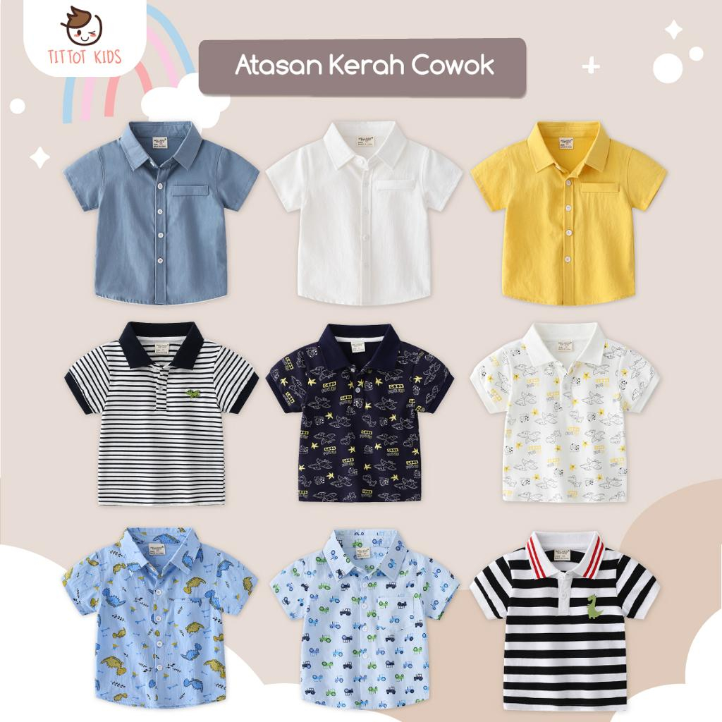Kemeja Anak Laki Laki kaos kerah anak laki laki Kaos polo anak laki laki baju polo anak laki laki
