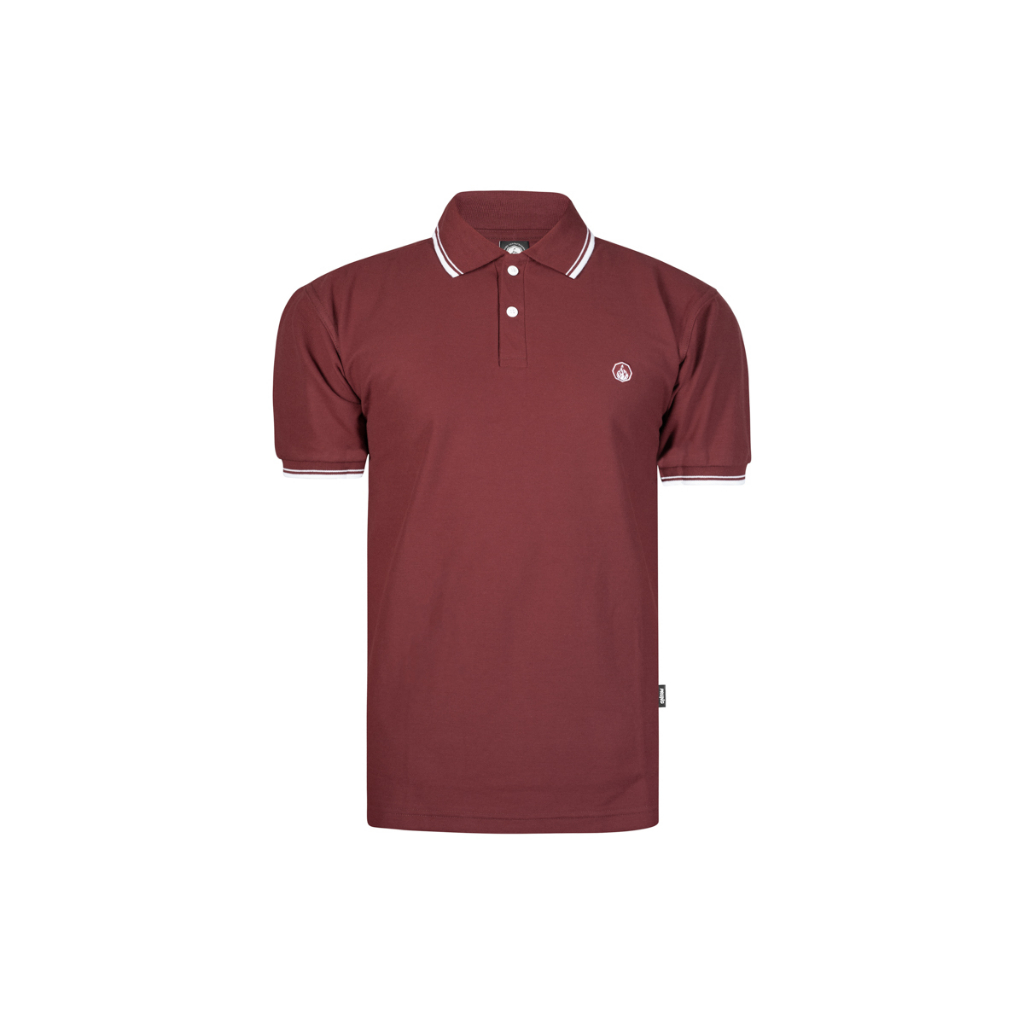 Prung Saraca Poloshirt Kaos Polo Warna Maroon Kaos Kerah