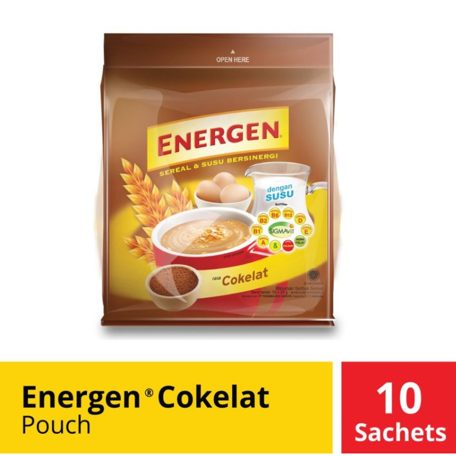 

Energen COKELAT POUCH 29 gr Renteng 10 sachet