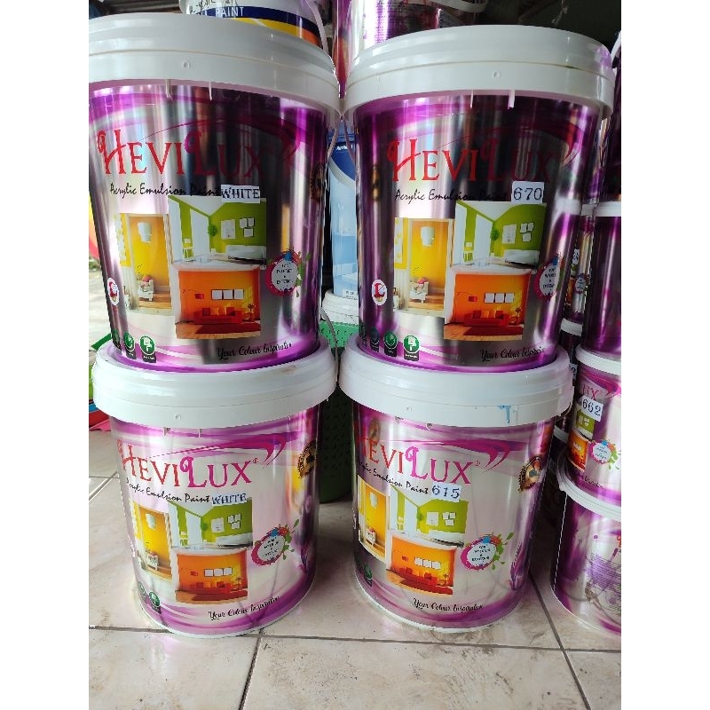 CAT TEMBOK HEVILUX PAIL ±25KG / CAT RUMAH LUAR &amp; DALAM ETALASE #1