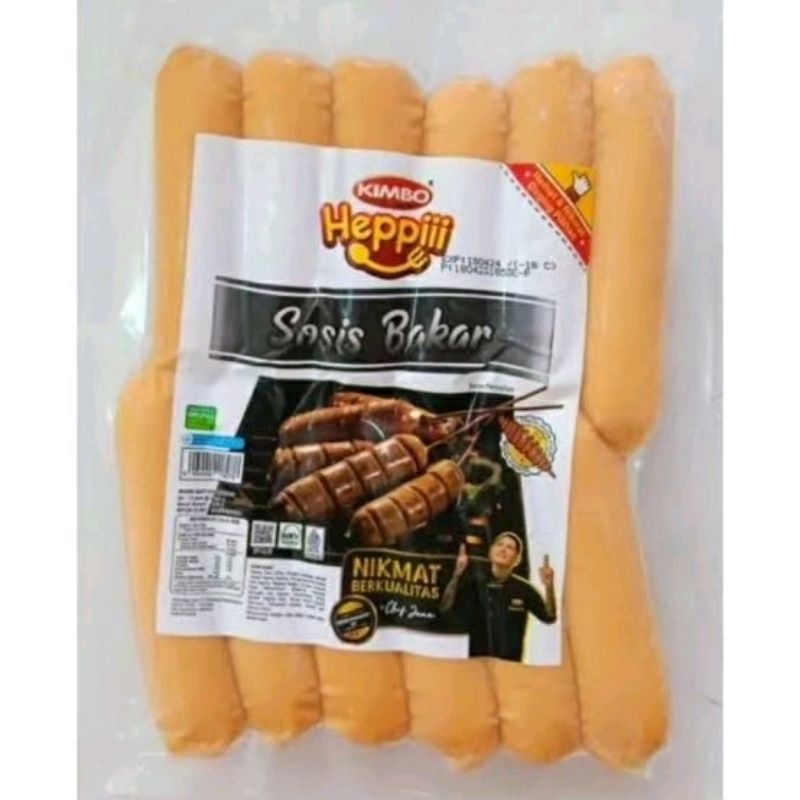 

Kimbo Heppi sosis bakar 500 gram original isi 12