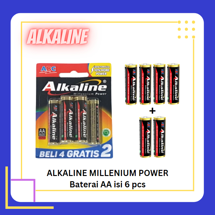 BATERAI ALKALINE A2 ISI 6