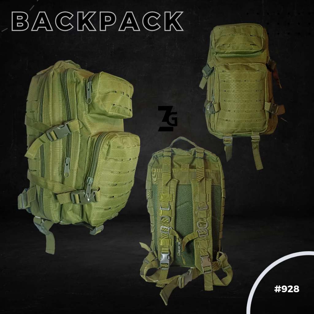 Tas Ransel 928/Tas Tactical Import/Tas Ransel Import hijau army