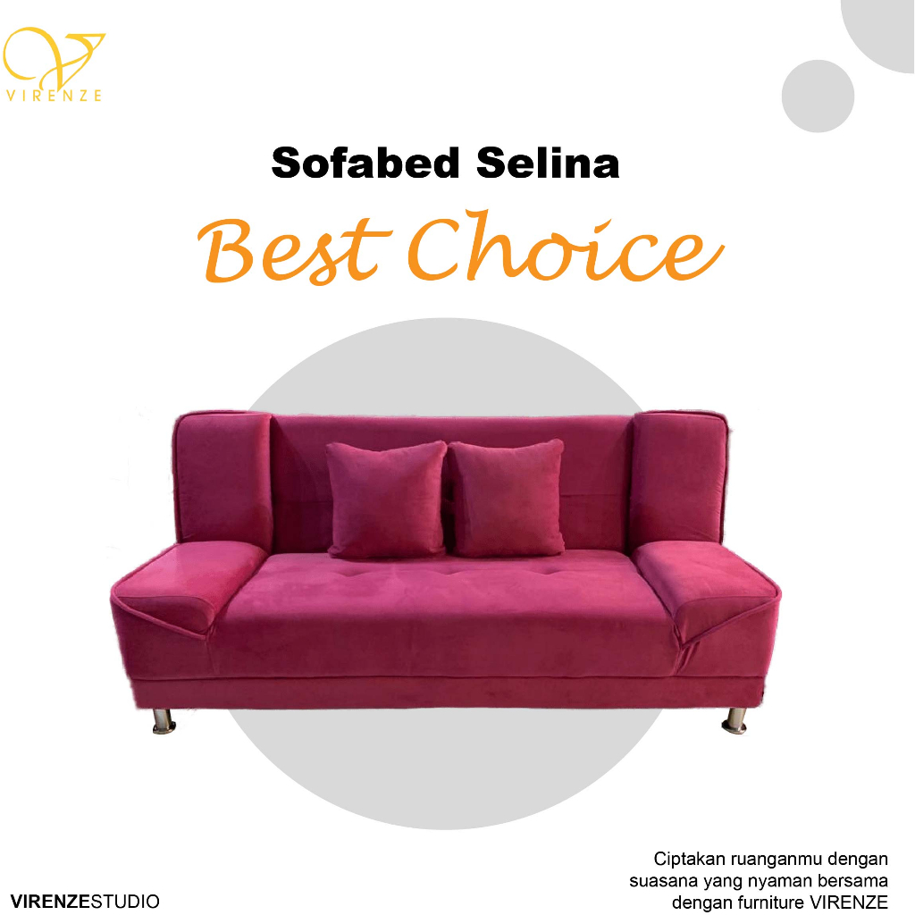 Sofabed Sofa Bed Selina Sofa Lipat Sofa Santai Virenze - Jateng Semarang Solo Salatiga Jatim Madiun 