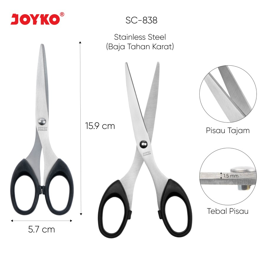 

Gunting Joyko SC 838 Tajam