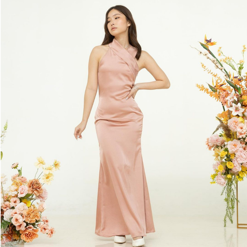 CLAUDINE BRIDESMAID CUSTOM MERMAID DRESS - MAXI DRESS EVENT PESTA SEXY - KONDANGAN DRESS - SERAGAM B