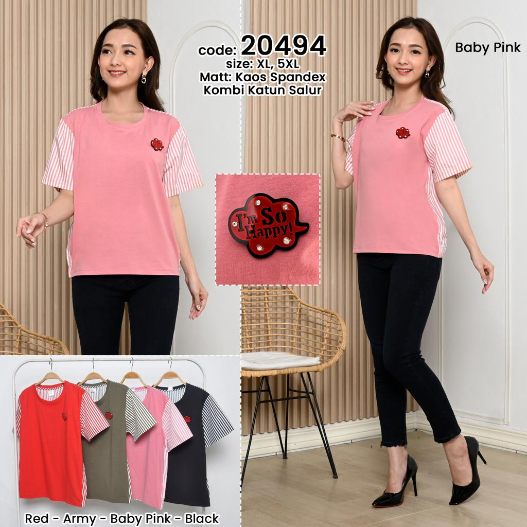 CUBIC Blouse Kaos Katun Wanita 20494