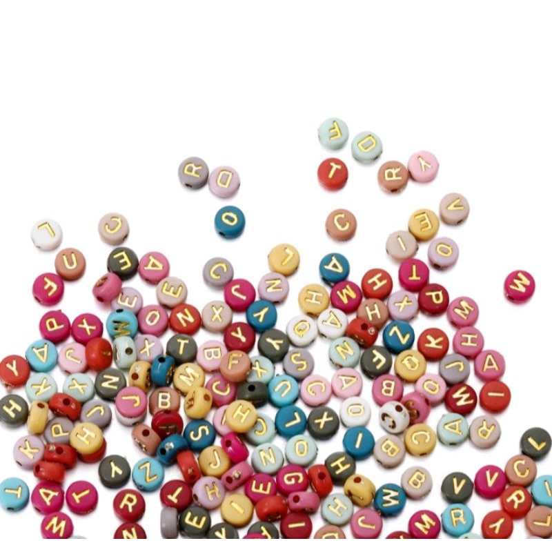 [PILIH HURUF] Mute Huruf/ Manik Huruf tulisan Gold