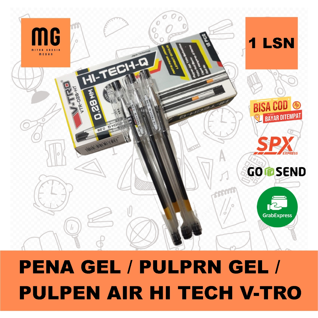 

Pena Gel / Pulpen Gel / Pulpen Air Hi Tech V-tro