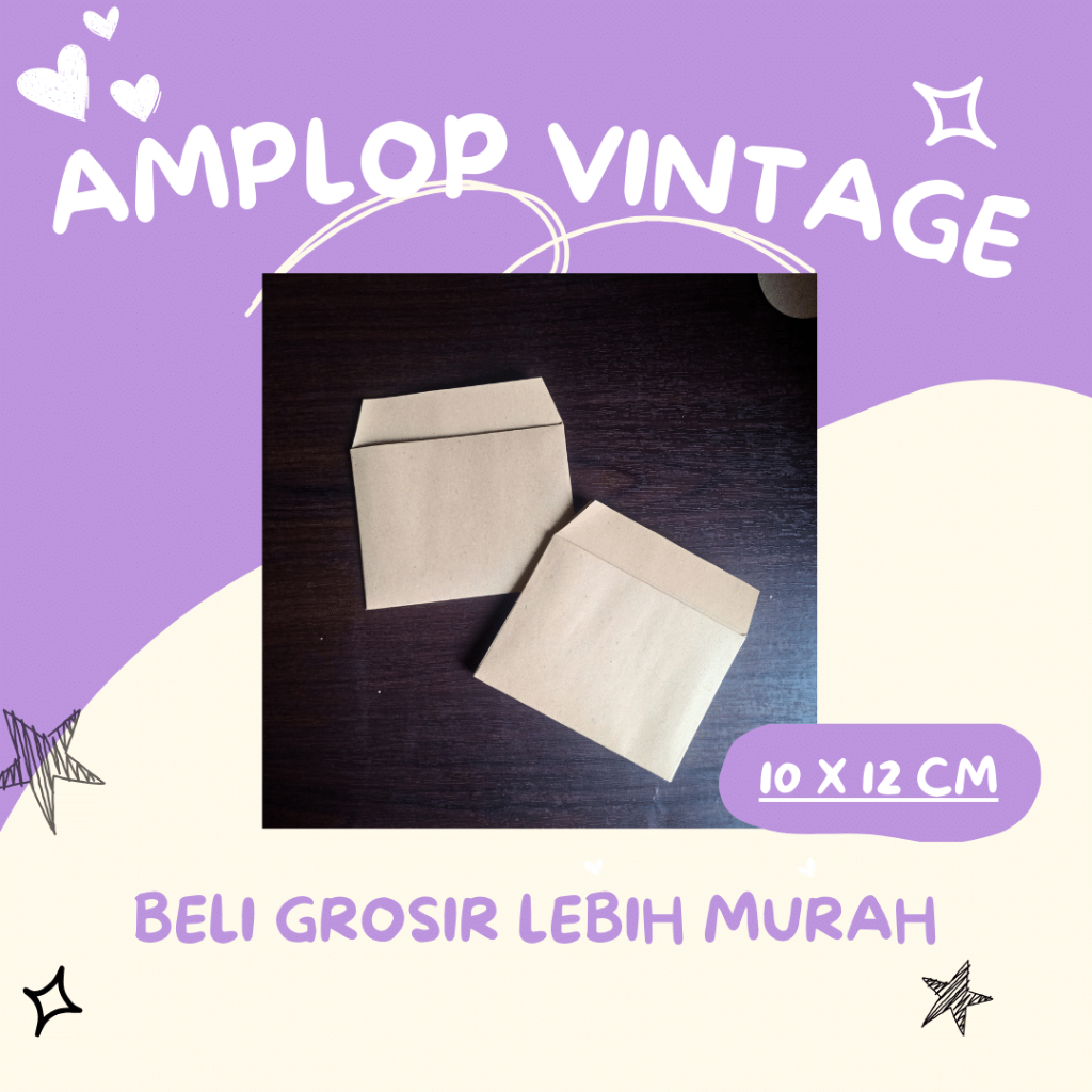 

AKL034 [ISI 10PC] Amplop Packaging Kraft Vintage Landscape Untuk Souvenir Undangan Coklat Polos