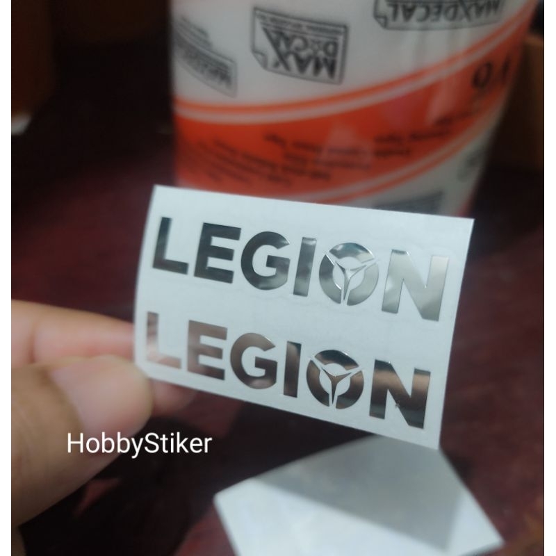 Stiker lenovo legion ukuran kecil untuk bezel monitor