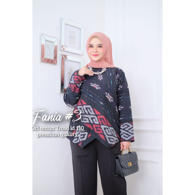 ATASAN BLOUSE TENUN TROSO JEPARA BATIK MODERN