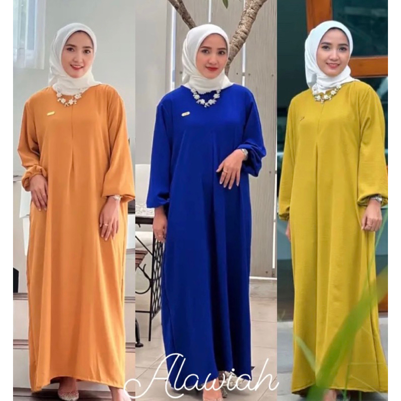 DASTER GAMIS TANGAN PANJANG CRINKLE AIRFLOW PB 135