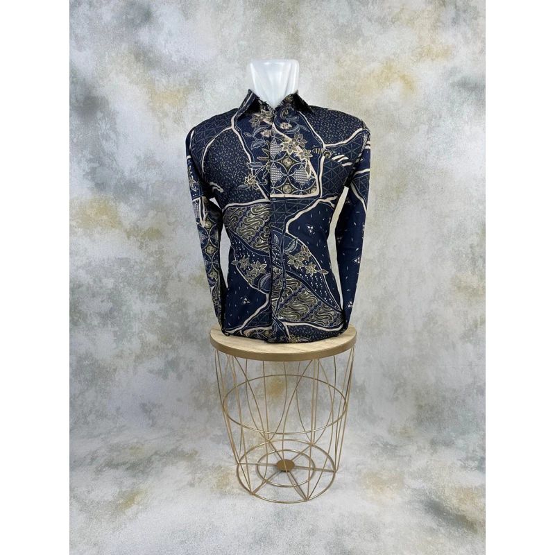 kameja batik pria lengan panjang//batik semi sutra