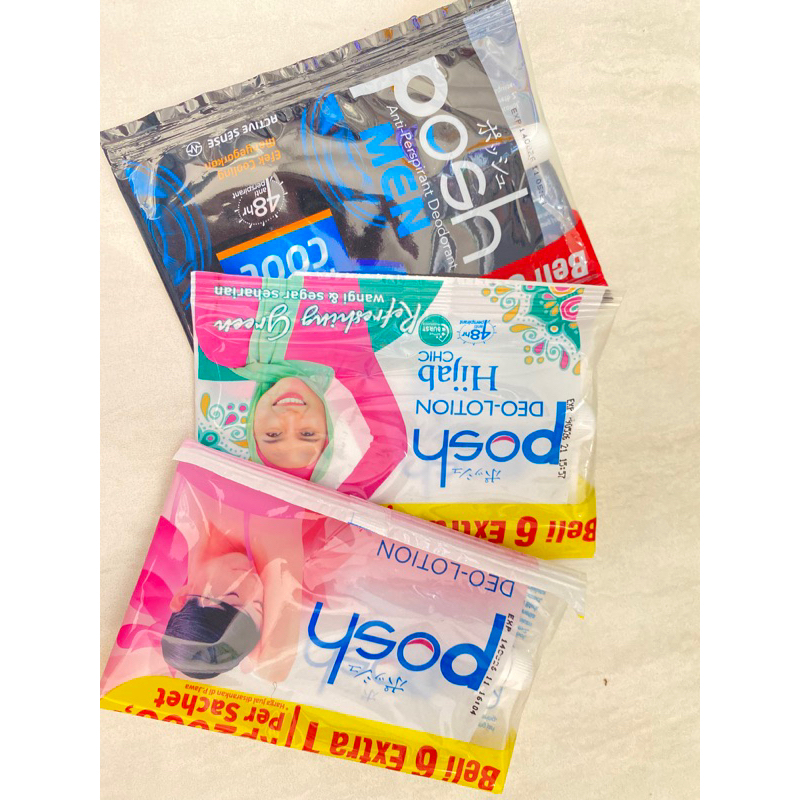 Posh deolotion sachet /posh men /posh hijab rsachet