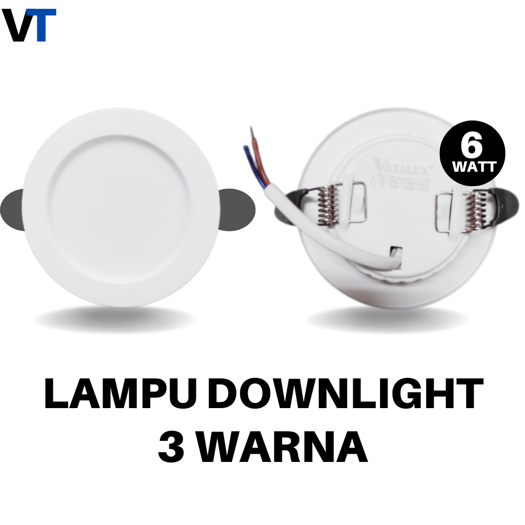 Lampu Downlight LED 3 Warna / Lampu LED / Lampu Downlight / Lampu 3 Warna / Lampu Hias / Lampu Plafo