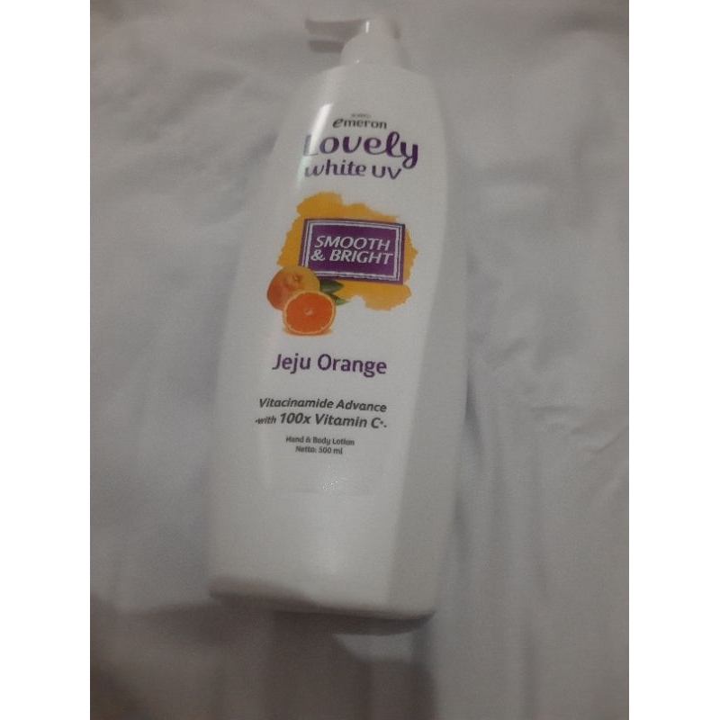 emeron lovely white uv smoot n Bright  jeju orange