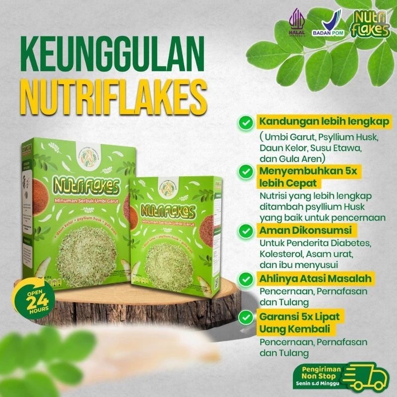 

Nutriflakes - Minuman Serbuk Umbi Garut