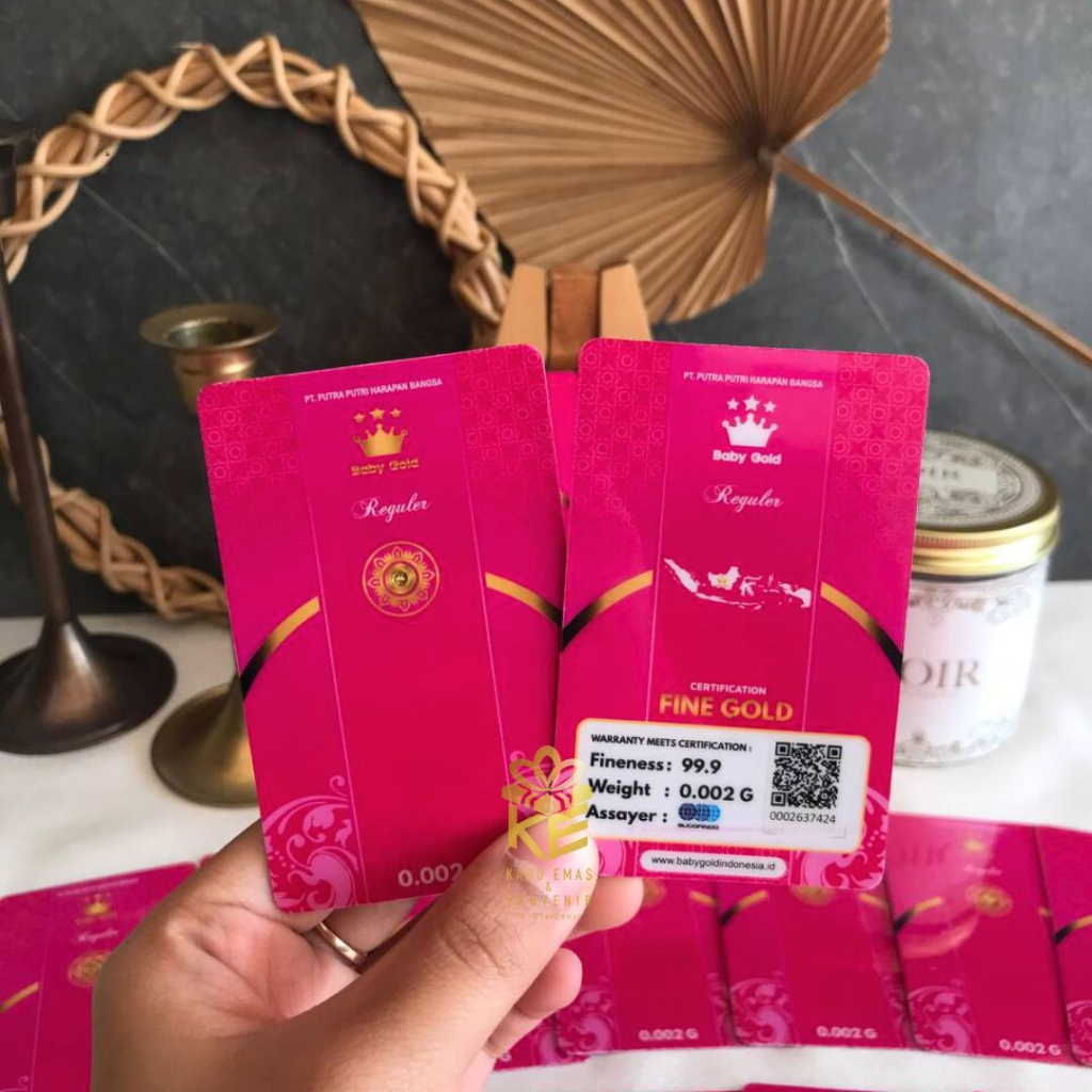 BABY GOLD REGULER 0,002 GRAM  KADO EMAS SOUVENIR EMAS