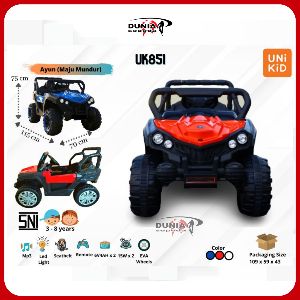 Mobil Mainan Aki UNIKID UK851