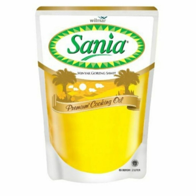 

Sania Minyak Goreng Pouch 2 liter dan 1 Liter
