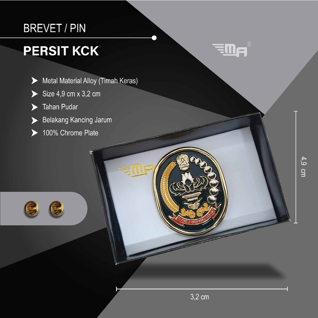 WING PERSIT KCK PDH BRIVET BREVET PIN PERSIT KCK