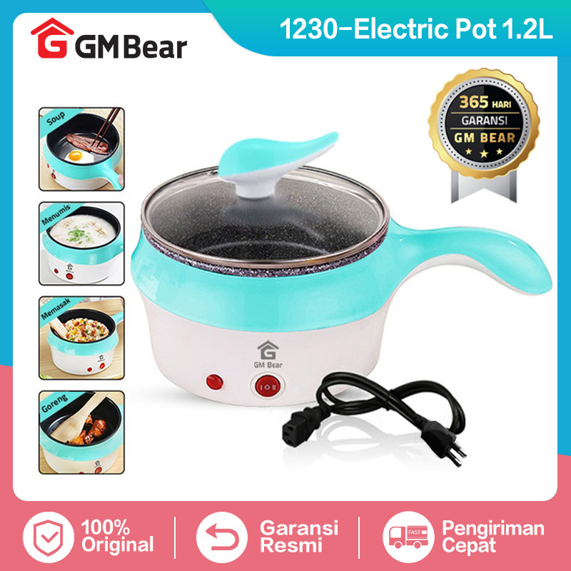 GM Bear Panci Listrik Serbaguna 1.2L P0259 - Electric Cooking Pot Image 2