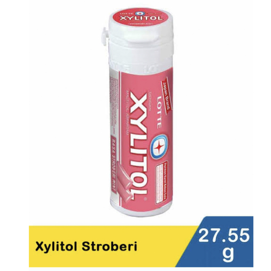 

Lotte Xylitol Stroberi mint 29 gr (20 butir)/permen karet rasa stroberi mint/menyegarkan nafas