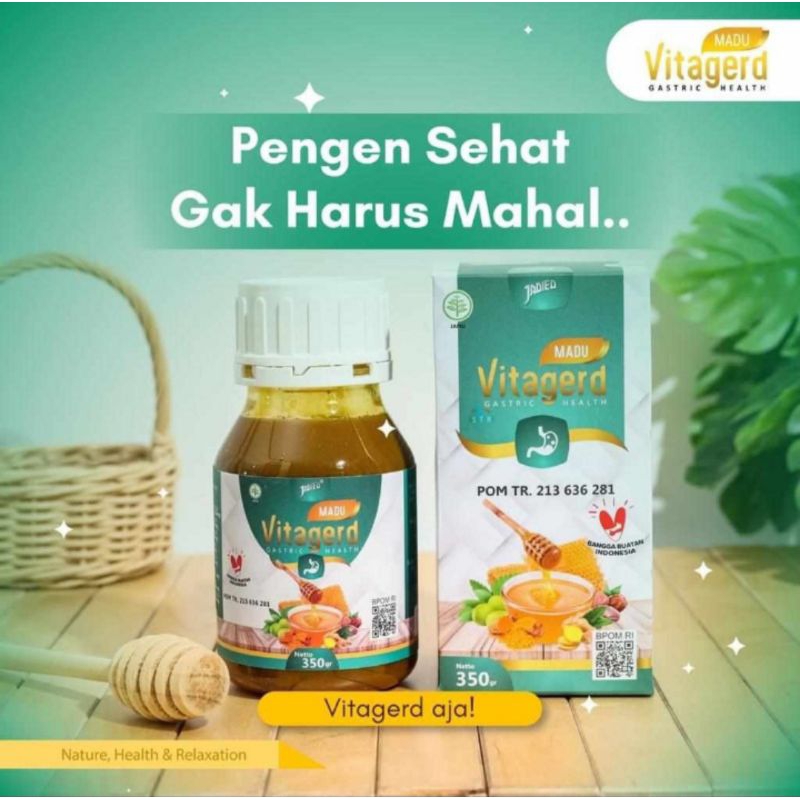 Madu Vitagerd | Vitagerd Madu Herbal Gerd l Maag & Asam Lambung Original
