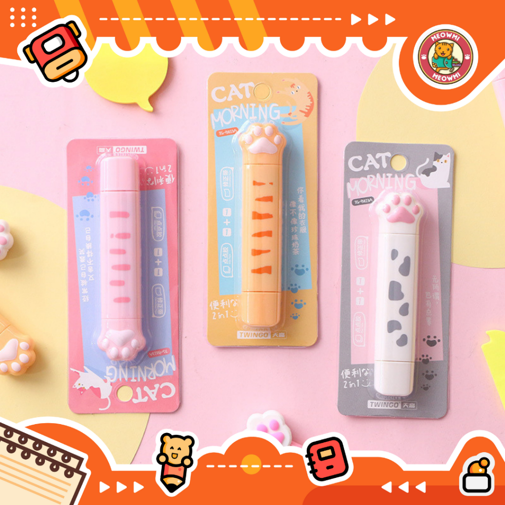 

Correction Pen Tip Ex Glue Pen 2 in 1 Motif Paw CP0025