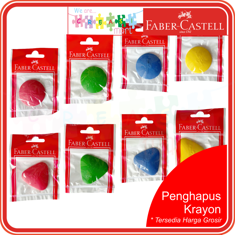 

Faber Castell Penghapus Krayon / Grip Eraser Crayon Pensil Warna Pensil Hitam 100% Original