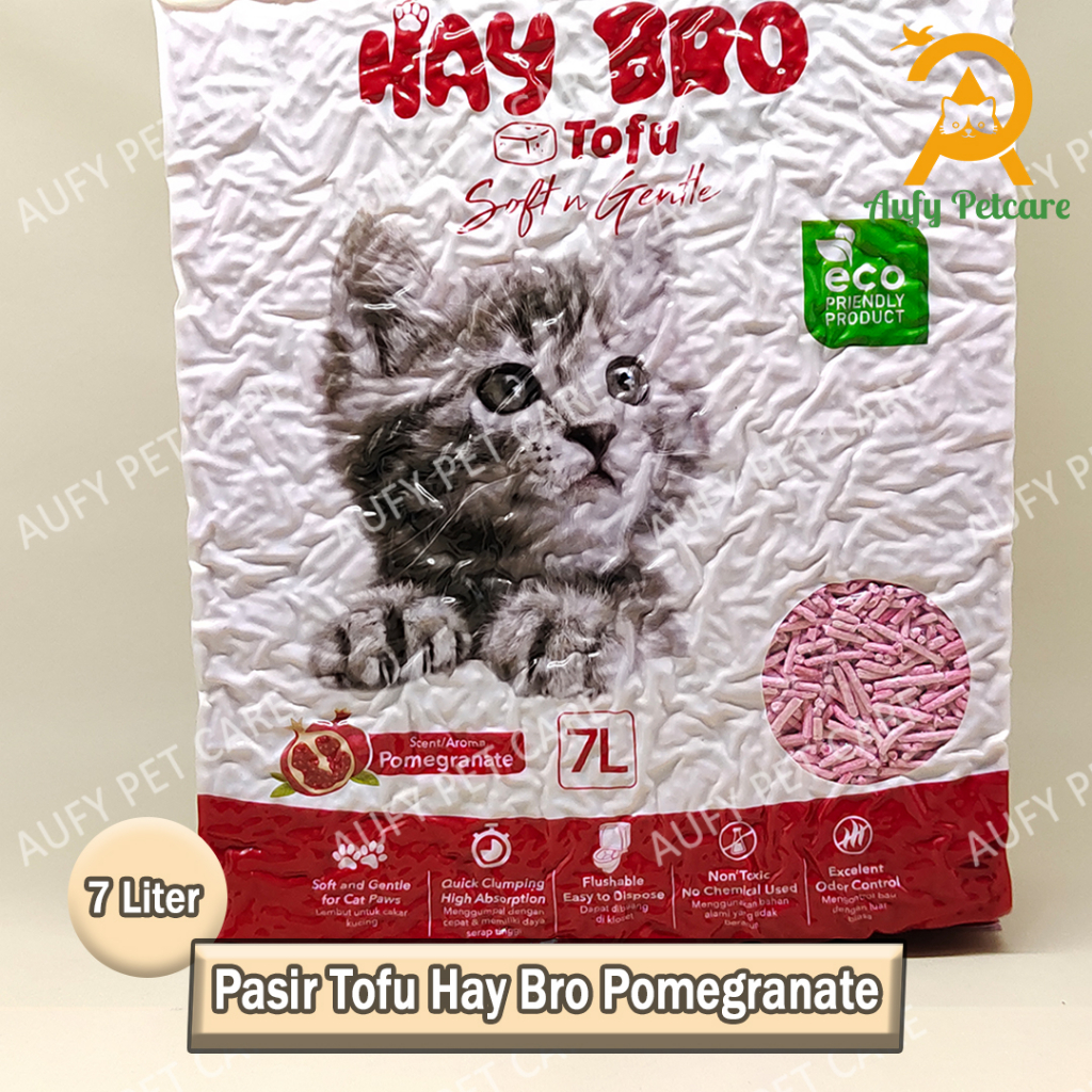 Pasir Tofu hay Bro aneka varian 7 Liter/ Hay Bro Tofu Soya Cat Litter 7L/ Aufypetcare