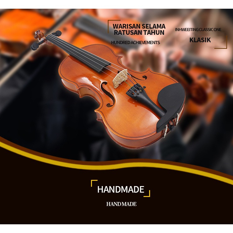 Import Biola Dluxe,Violin 4/4 Biola Untuk Dewasa Remaja / Alat Musik Gesek / Biola Anak / Biola