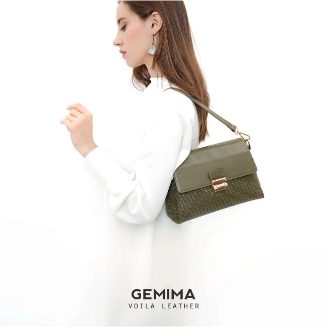 VOILA LEATHER Tas Shoulder Tas Selempang Wanita Kulit Asli Genuine Leather Shoulder Bag Sling Bag GE