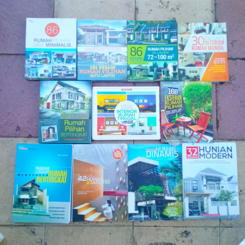 OBRAL BUKU MURAH ORIGINAL / DESAIN RUMAH / INTERIOR / EKSTERIOR RUMAH / DESAIN HUNIAN MODERN / Buku 