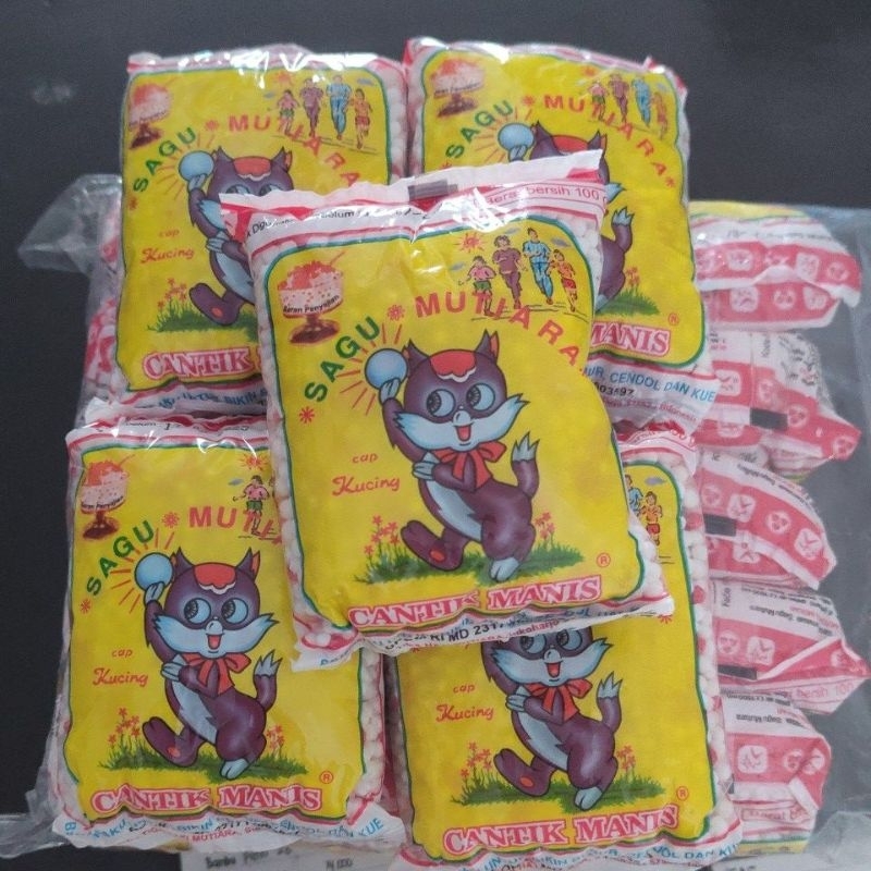 

Sagu Mutiara Cap Kucing,sagu Mutiara 100gr cap Kucing