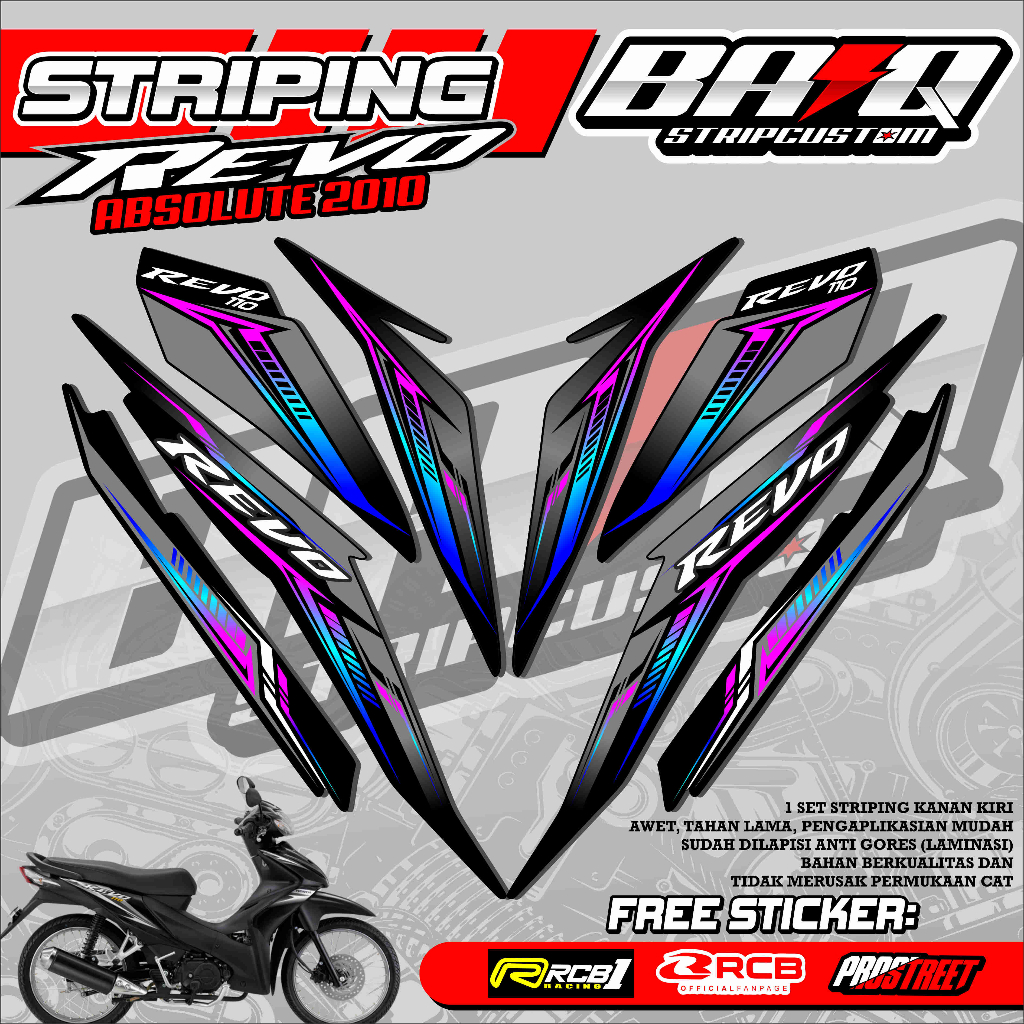 STICKER STRIPING REVO ABSOLUTE 2010 - STRIPING REVO ABSOLUTE 2010 PREMIUM GRAFIK 05