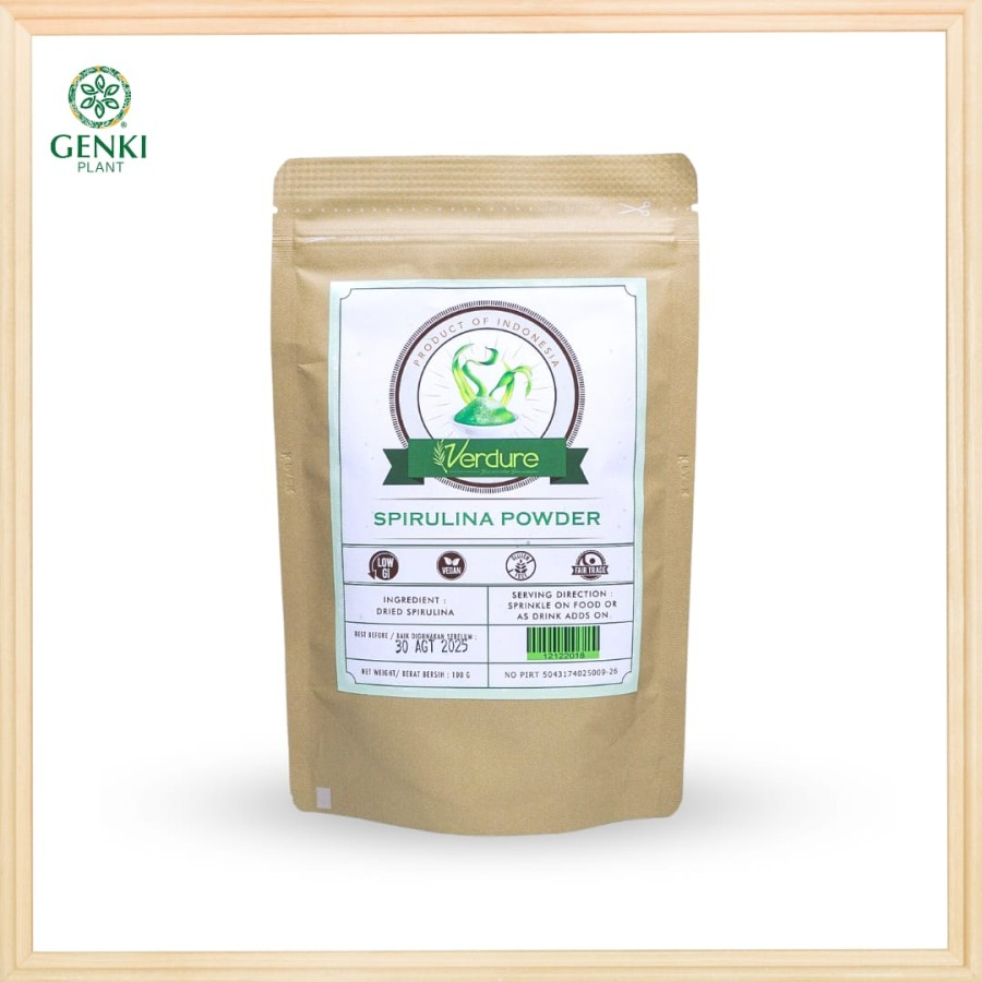 

Verdure Dried Spirulina Powder (Food Grade) - 100 g