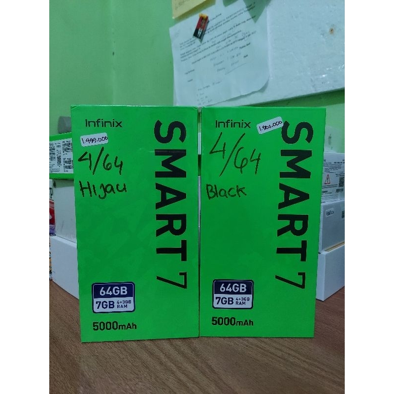 HP infinix Smart 7 ram 4/64 Baru bergaransi resmi 1tahun
