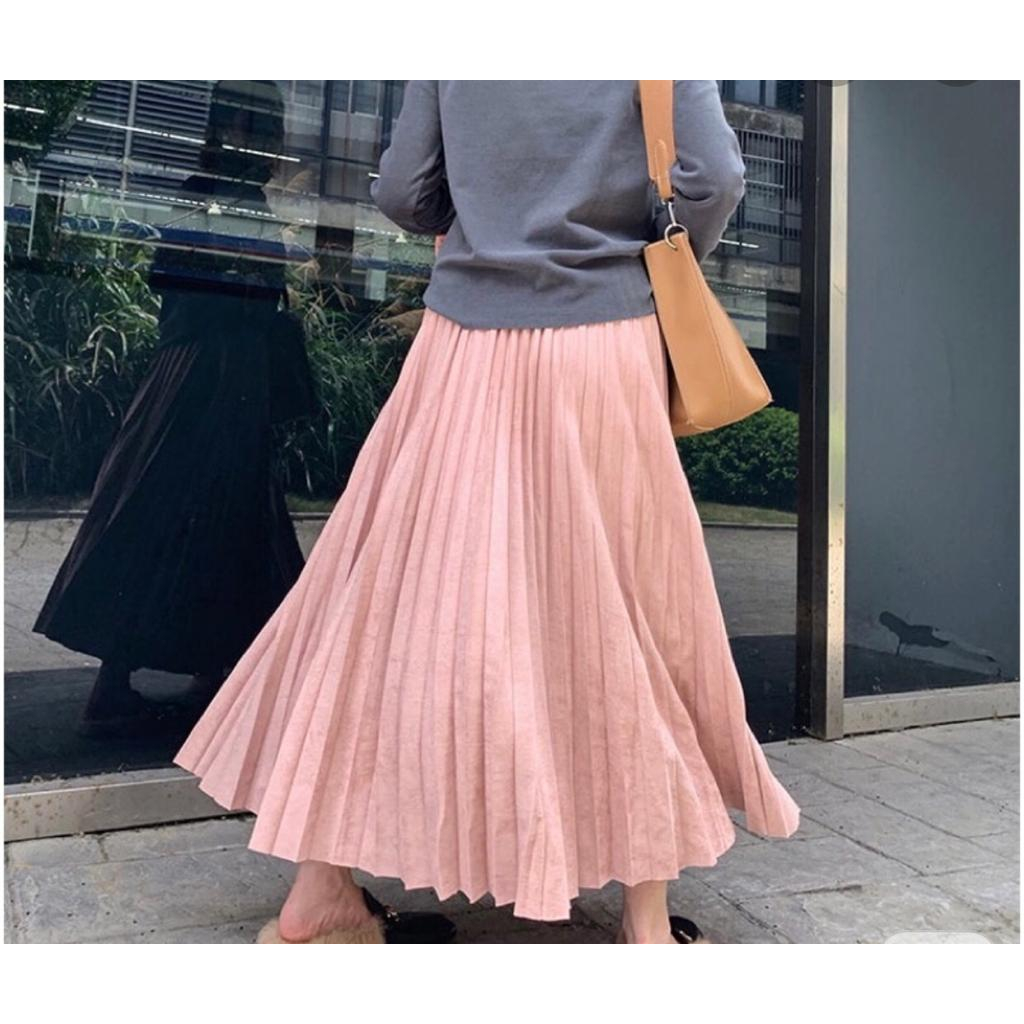 Rok Plisket Suede Premium by London Girl