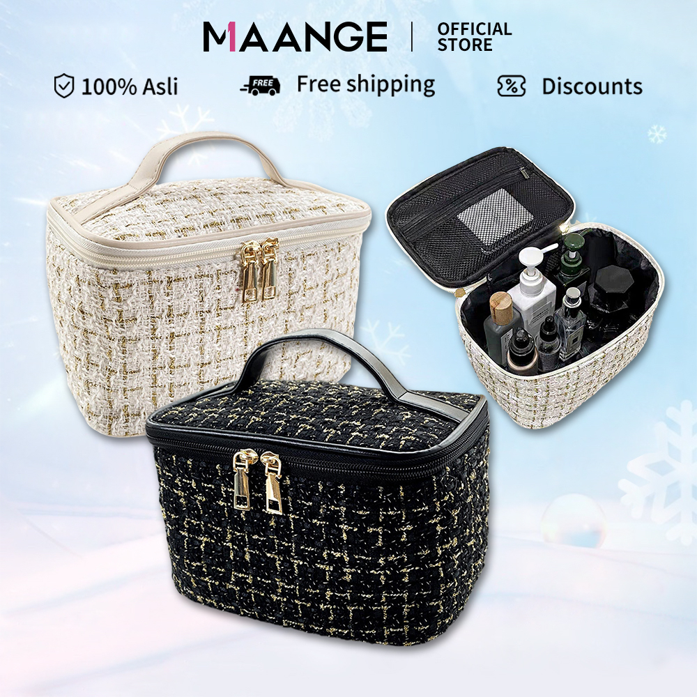 MAANGE Versi Korea Baru Dari Kisi Portabel Dupa Kecil Tas Kosmetik Angin Kapasitas Besar Tas Penyimp