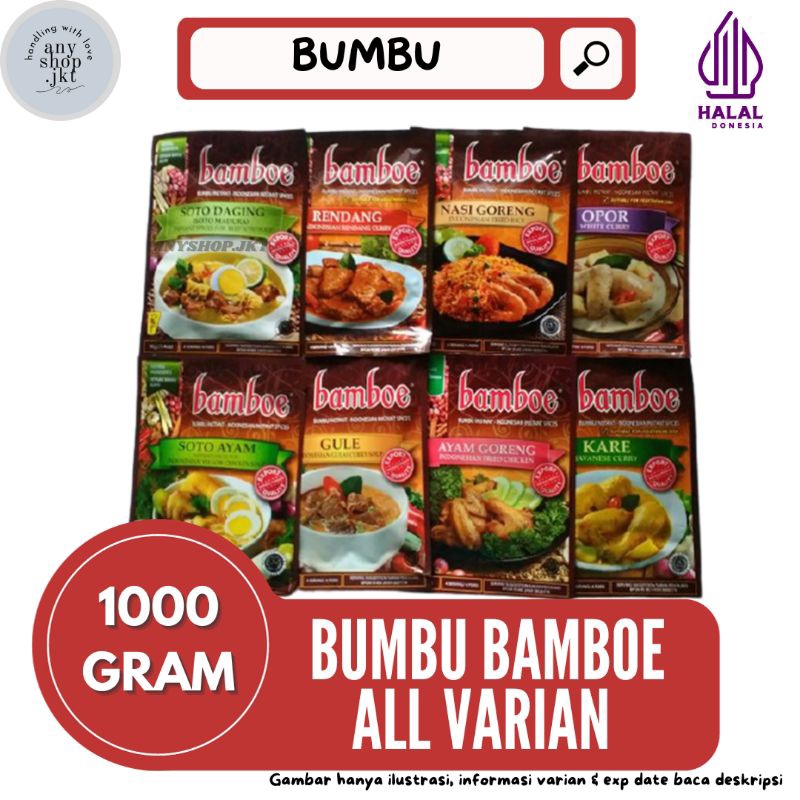 

Bumbu Bamboe Asia rasa Soto ayam/Soto daging/saus lada hitam/saus teriyaki/TOM YUM