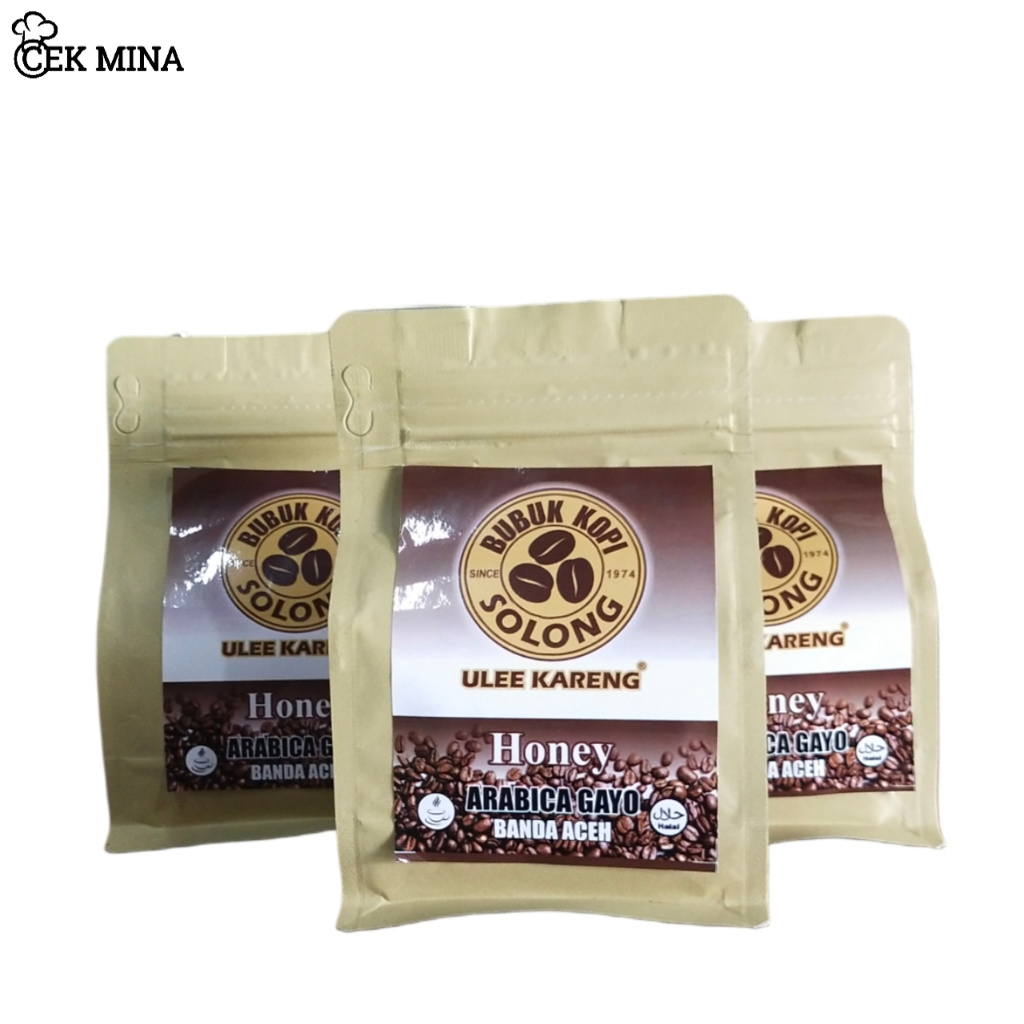 

Kopi Solong Honey Arabika Aceh Gayo Indonesia 150 GRAM Biji Bubuk Coffee Beans Giling Arabica Coffe Cofe Bean