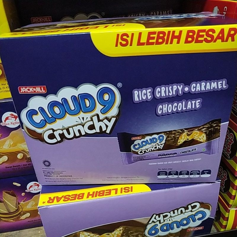 

cloud9 crunchy chocolate coklat cloud 1pack isi 24pcs